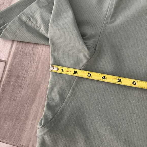 Lululemon Men’s Airing Easy Short Sleeve Button Up Shirt Green Size XXL - Picture 5 of 9